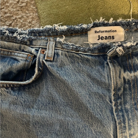 Reformation Cary Mid Rise Cut Off Waistband - Picture 3 of 6